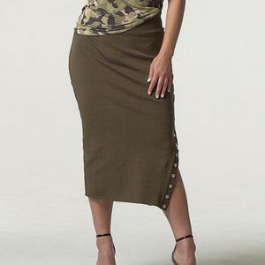 Marsté Milan Snap Skirt in Flourish